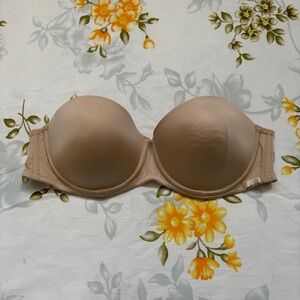 Calvin Klein Strapless Beige Bra